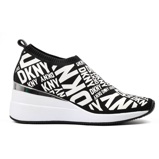 DKNY PARKS Logo Printed Heeled Slip-On — view 1
