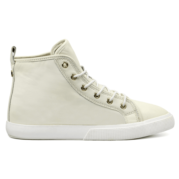 RALPH LAUREN Jinger Cream Leather High Top — view 1