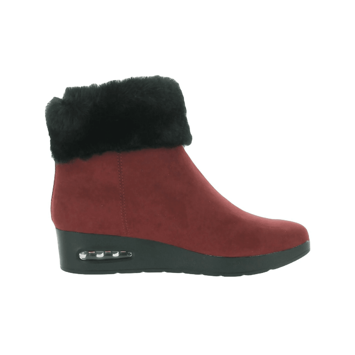 DKNY Womens Abri Faux Suede Faux Fur Booties — view 1