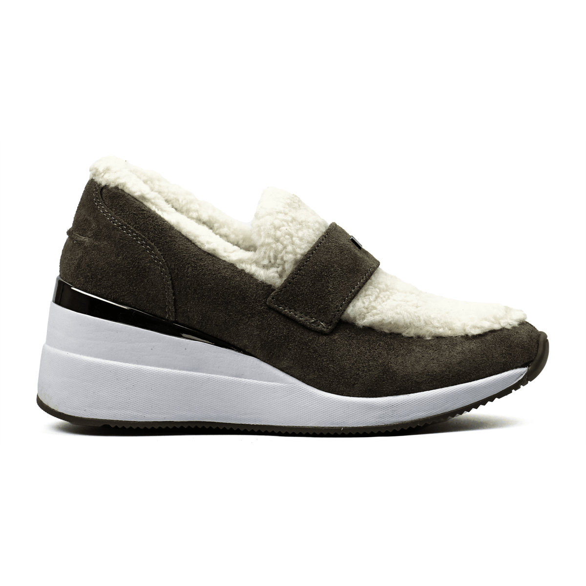 DKNY furWedge Knit Sneaker — view 1