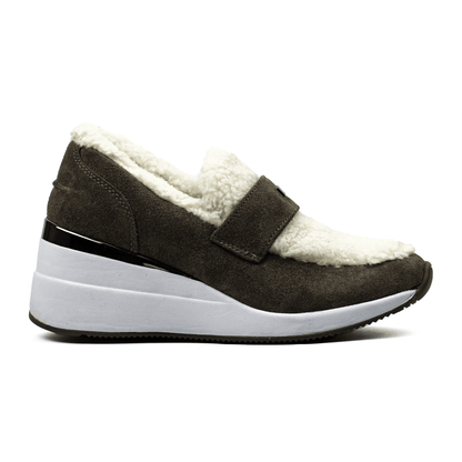 DKNY furWedge Knit Sneaker — view 1