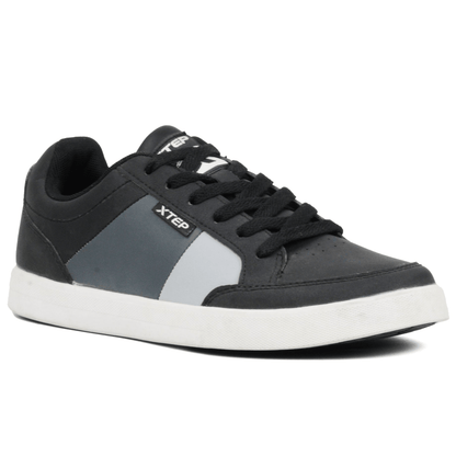 XTEP Low-Cut Men's Skateboarding Shoes BKGY — view 2
